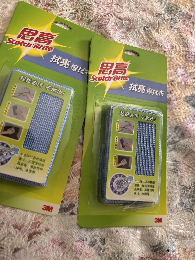 3M思高细纤维屏幕清洁布2包蓝色CBG电视电脑手机屏幕不伤表面晒单图