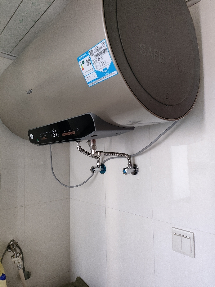 海尔(Haier)80升电热水器 EC8002-MG3U1 3300W变频速热 金刚无缝内胆 镁棒免更换 一级能效节能晒单图