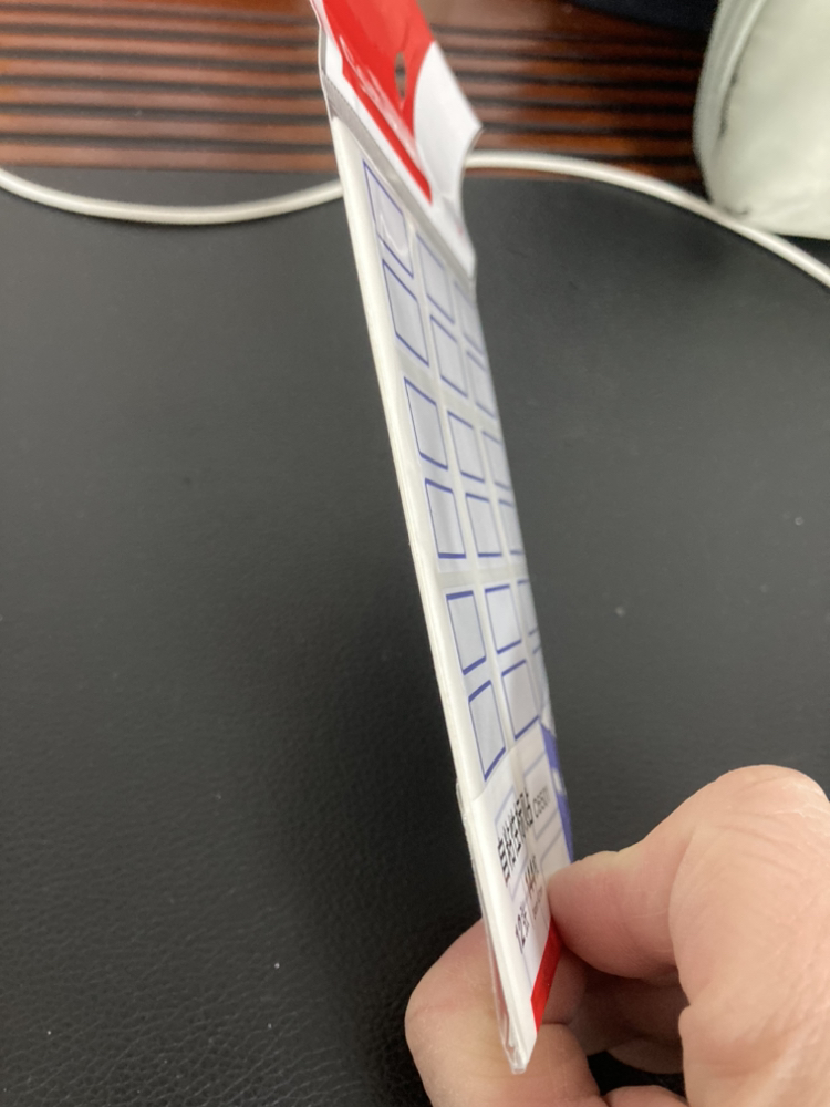 齐心 C6501 自粘性标贴 12张 12枚 24*27mm 白晒单图