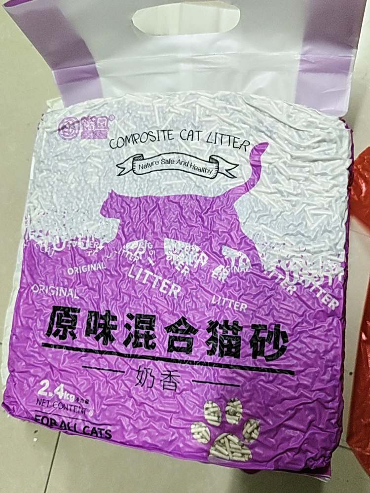 诺旦混合豆腐猫砂细豆腐砂膨润土奶香除臭无尘不粘底2.4公斤超快结团低价高性价比可冲马桶(发货迅速)晒单图