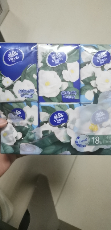 维达(Vinda)维达手帕纸山茶花香超韧36包提装纸手帕餐巾纸卫生纸超韧晒单图