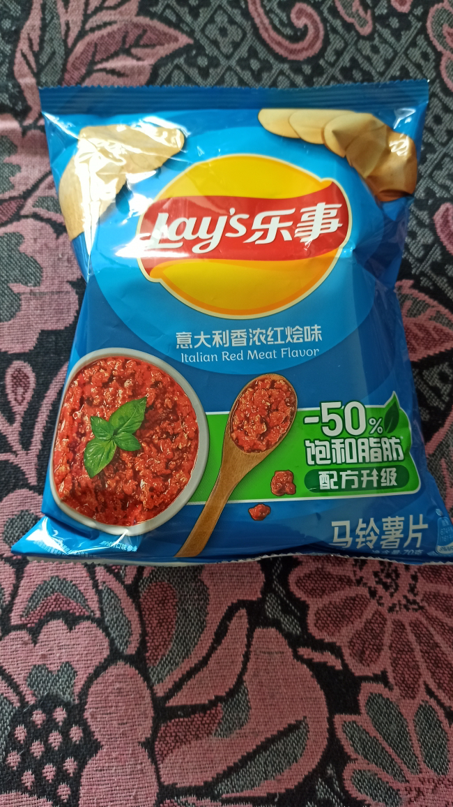 乐事薯片70g*3包多口味宿舍休闲聚会小零食膨化食品大礼包(原味+红烩味+烧烤味)晒单图