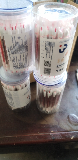 爱护佳碘伏棉棒医用碘伏棉签酒精伤口消毒一次性婴儿棉花棒碘伏消毒液 60支/罐晒单图