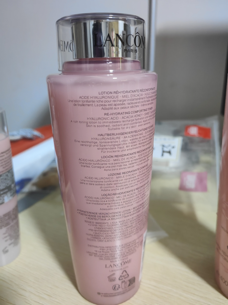 LANCÔME 兰蔻玫瑰露清滢柔肤粉水爽肤水400毫升干皮真爱补水保湿大粉水两瓶装+125ml/中样晒单图