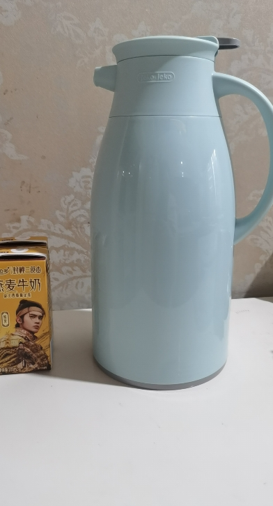 JEKO&JEKO 大容量保温壶开水瓶玻璃内胆家用热水瓶保温瓶办公室水壶暖瓶保温杯暖水瓶1.6L蓝色 SWH-1604晒单图