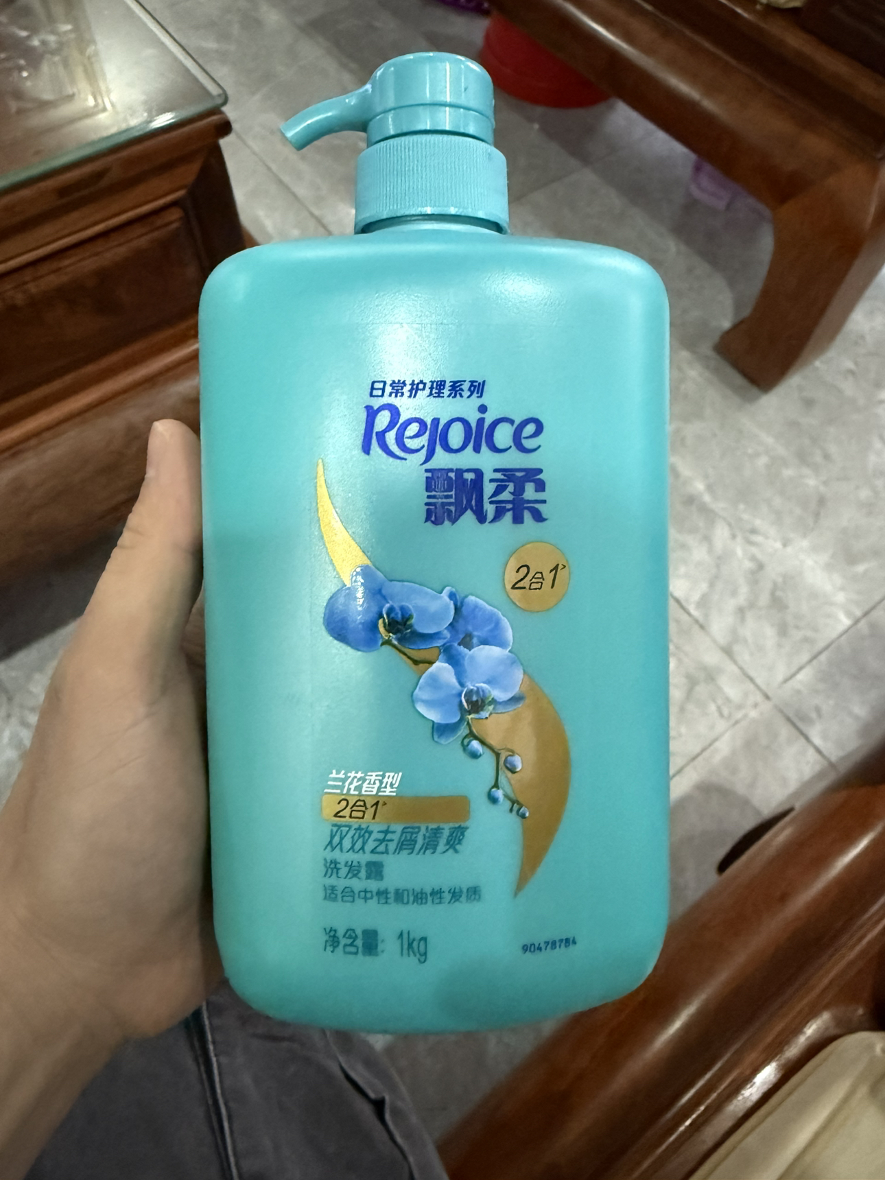 飘柔日常护理家庭装去屑清爽型1000g洗发水清爽控油晒单图