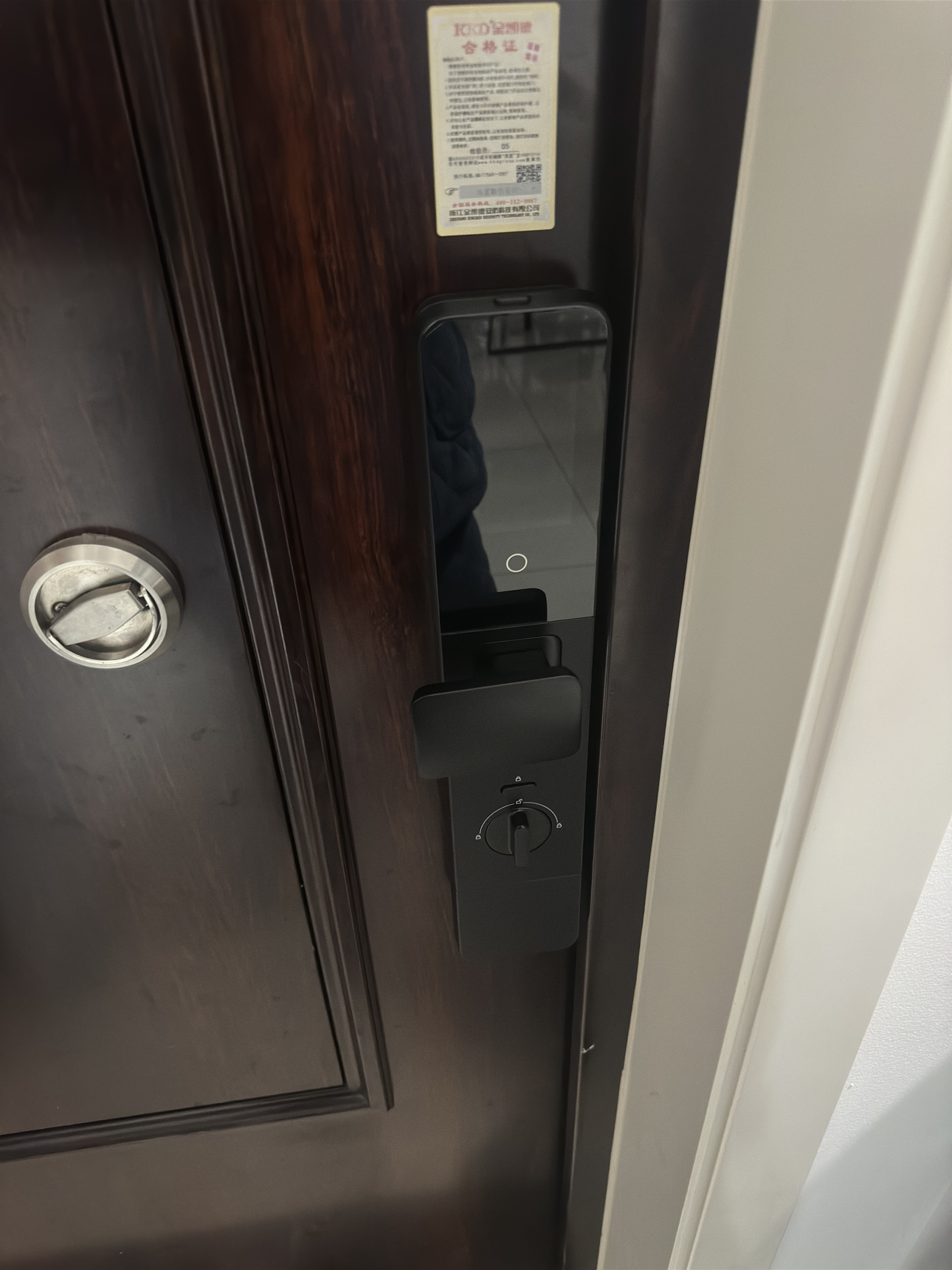 德施曼智能门锁人脸猫眼大屏密码锁指纹锁大圣Q5FPro(新性能版)晒单图