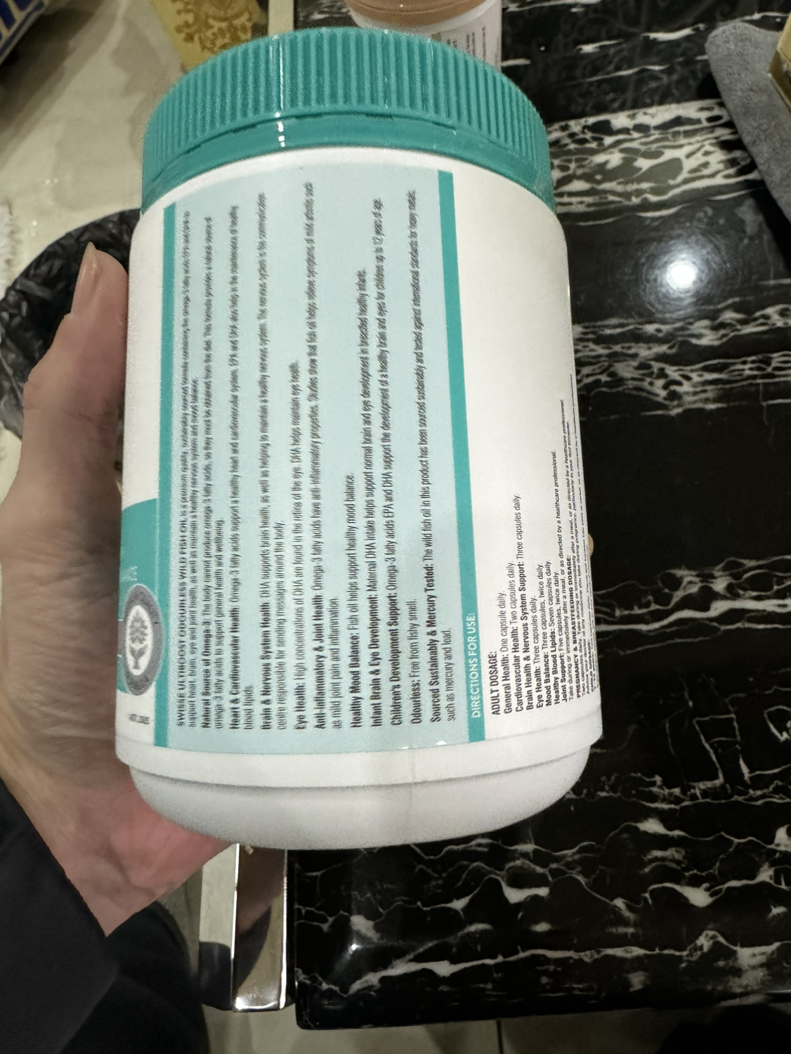 Swisse斯维诗成人无腥味深海鱼油胶囊400粒/瓶装 鱼油/深海鱼油 高含量1000mg 澳洲原装进口 香港保税随机发晒单图