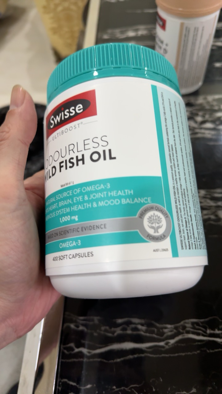 Swisse斯维诗成人无腥味深海鱼油胶囊400粒/瓶装 鱼油/深海鱼油 高含量1000mg 澳洲原装进口 香港保税随机发晒单图