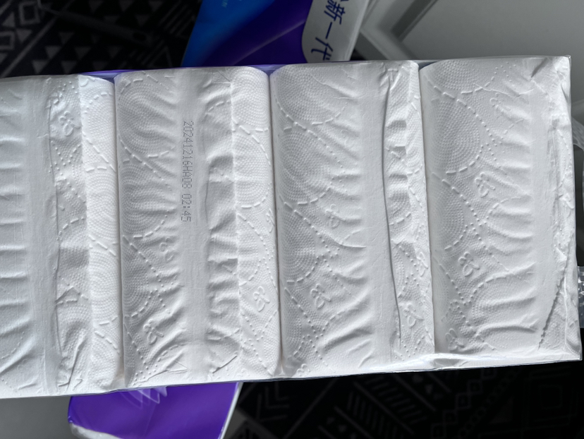 维达棉韧立体美4D压花实芯卷纸4层100g30卷卫生纸 家用囤货装无芯卷筒纸纸巾厕纸(新旧包装交替发货)晒单图