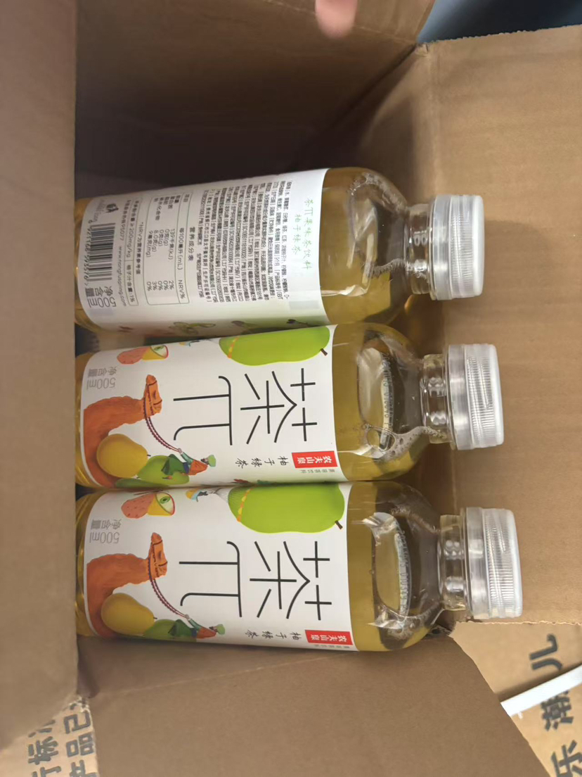 农夫山泉茶π柚子绿茶500ml*5瓶果味茶饮料苏宁宜品推荐晒单图