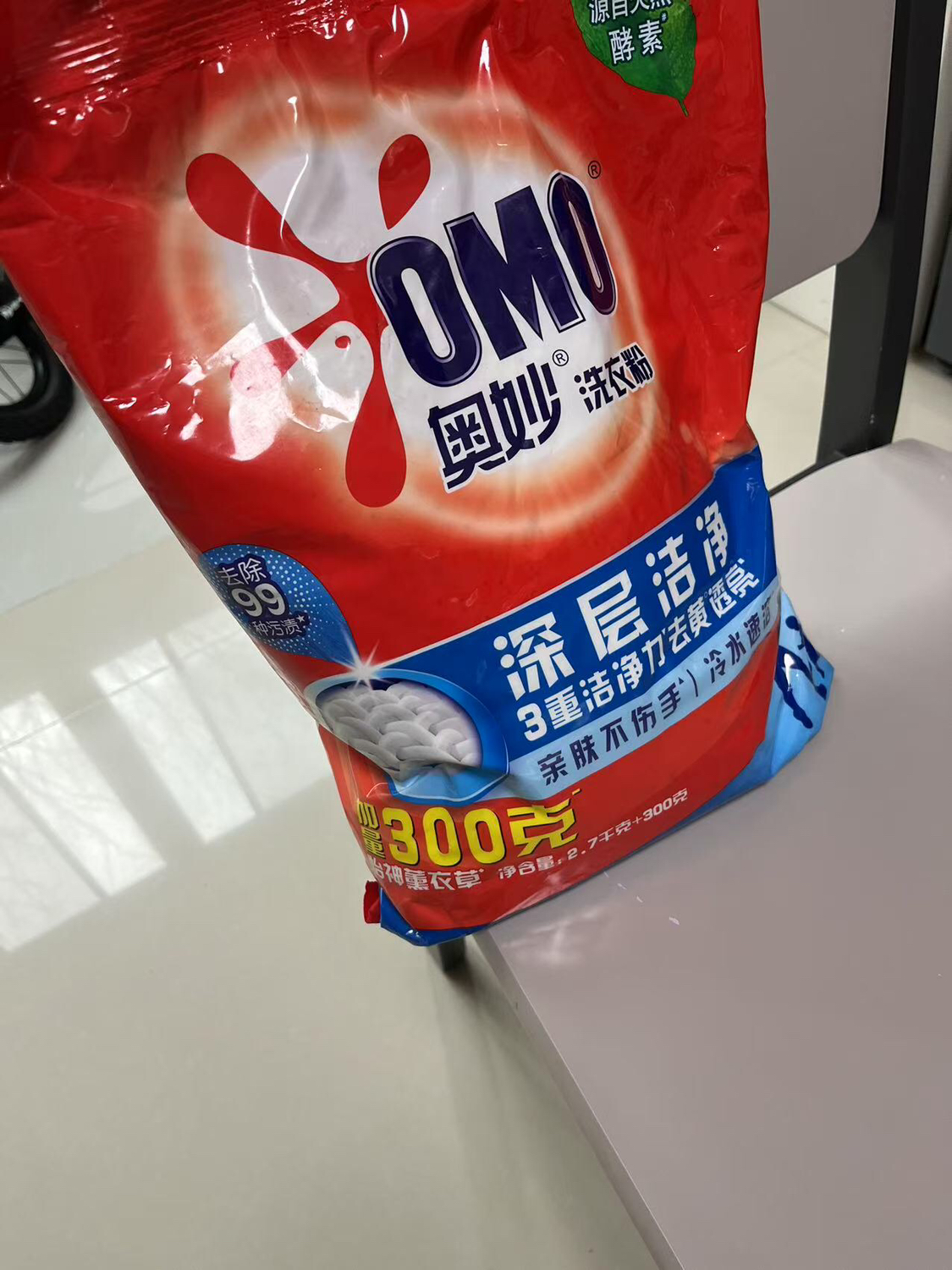 奥妙洗衣粉除菌除螨大袋家庭装持久留香深层洁净易溶解易漂洗无磷温和 [5.6斤大袋装]深层洁净2.8kg晒单图