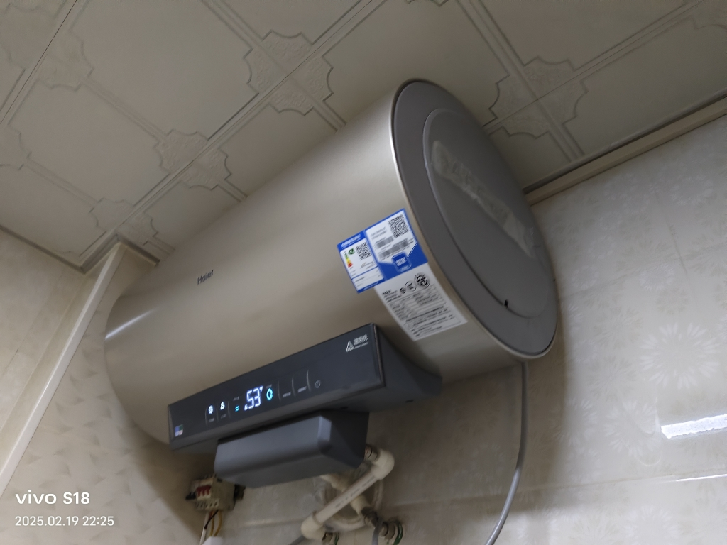 [品质款]海尔(Haier)60升电热水器 EC6005-JE3U1 3D变频速热 健康抑菌可视化 APP智控 一级能效晒单图