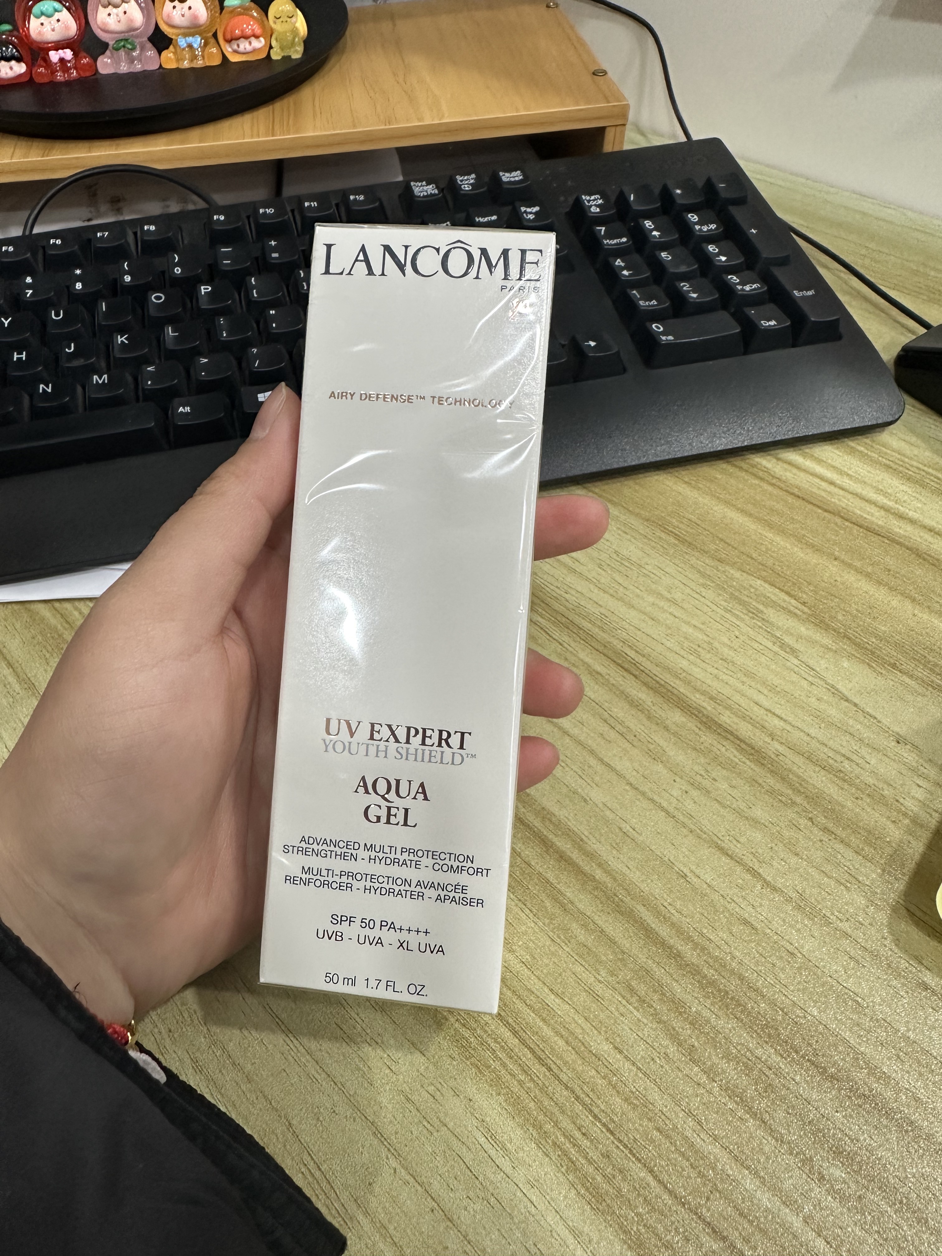 法国(Lancome)兰蔻水漾轻透隔离露UV小白管空气感防晒霜SPF50柔皙轻透防晒霜50ml (清爽/型)晒单图