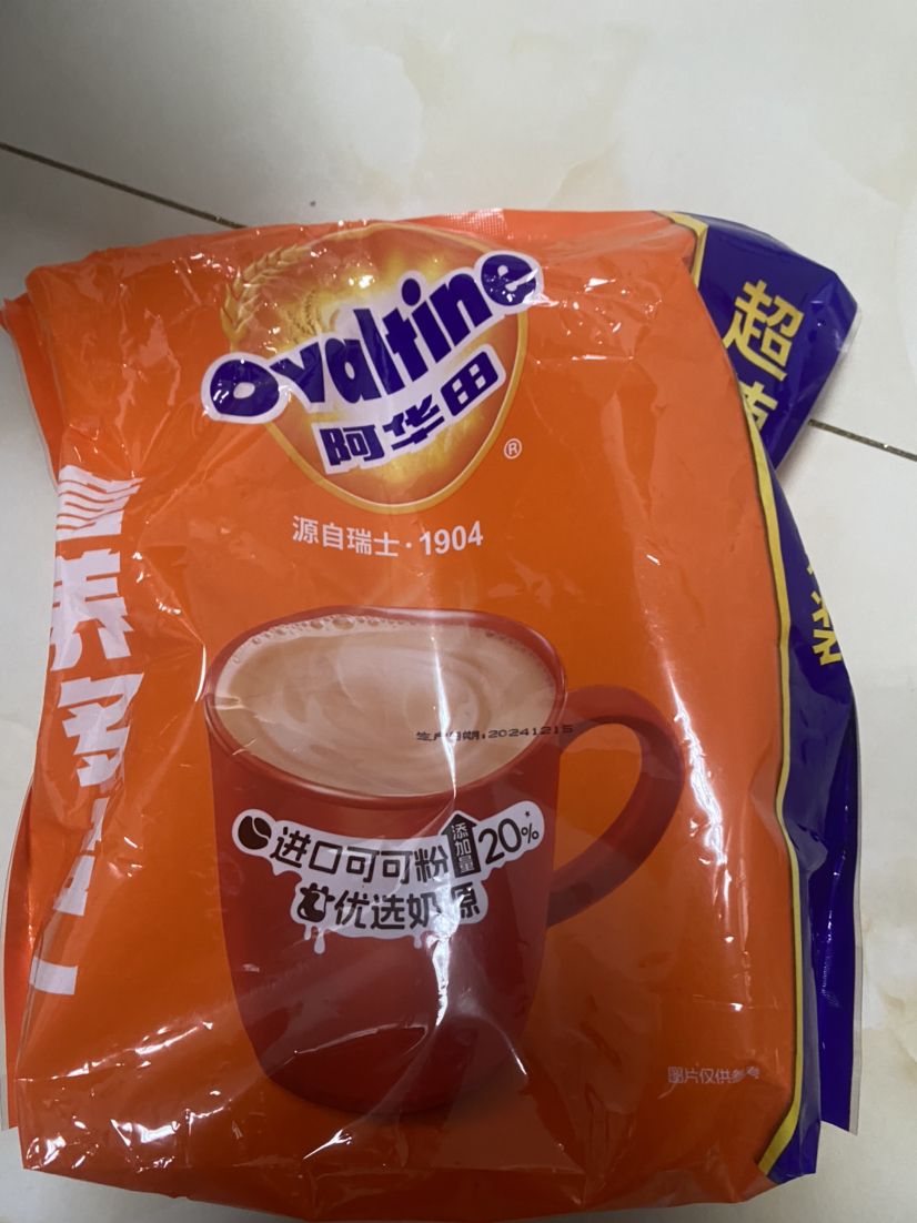 阿华田(Ovaltine)可可粉 营养多合一 早餐代餐 奶茶冲饮 蛋白型固体饮料 750g(30g*25包)晒单图