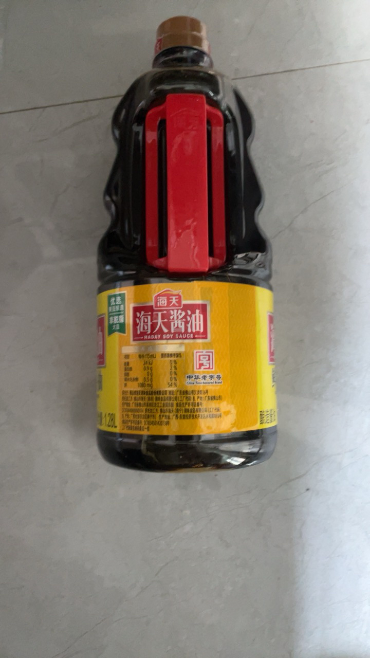 海天鲜味生抽1.28L*1家庭装炒菜凉拌酿造酱油厨房调料晒单图