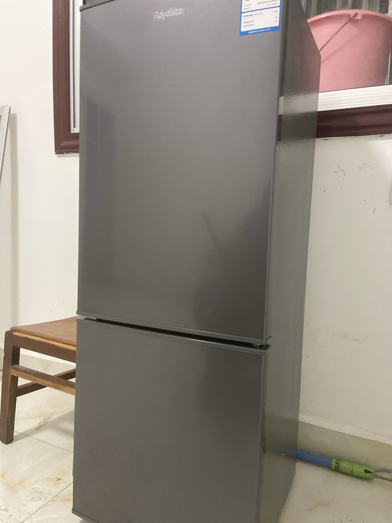 荣事达(132升迷你冰箱小型双门电冰箱家用宿舍冷冻冷藏节能一级能效BCD-132L9RSZ(钛深灰)晒单图