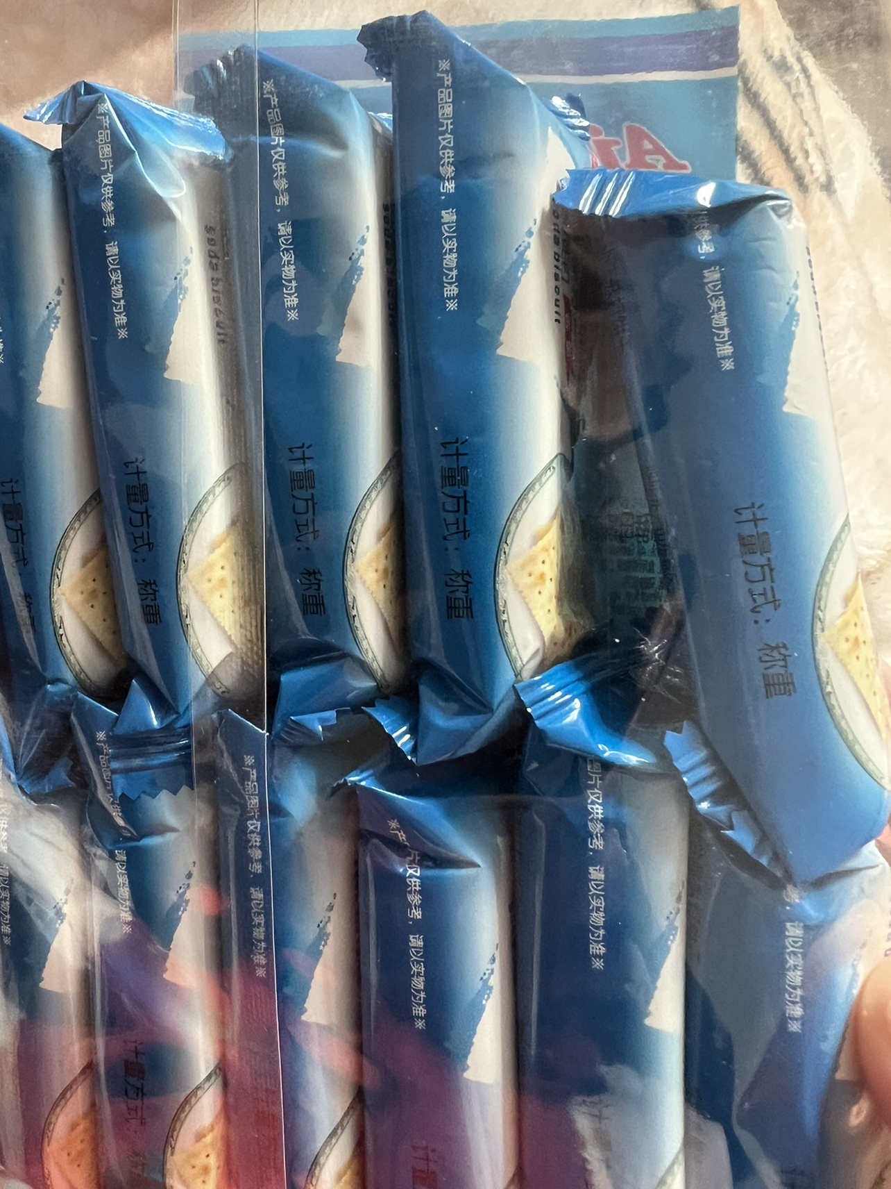 AJI酵母减盐味苏打饼干472g*3包梳打早餐饼干休闲食品零食晒单图