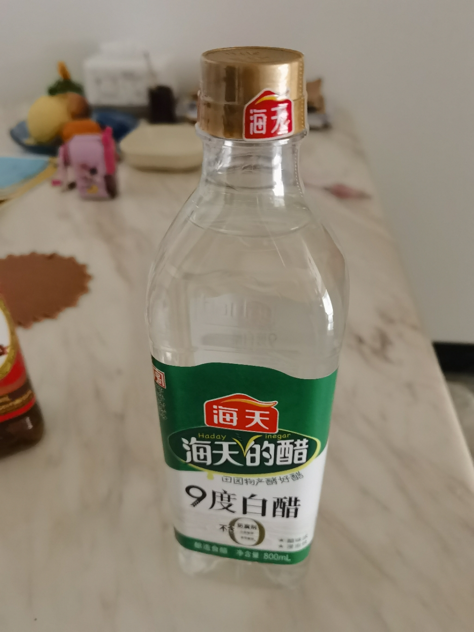 海天食醋 9度白醋800mL 酿造食醋白醋家用厨房炒菜凉拌腌制点蘸调味品晒单图