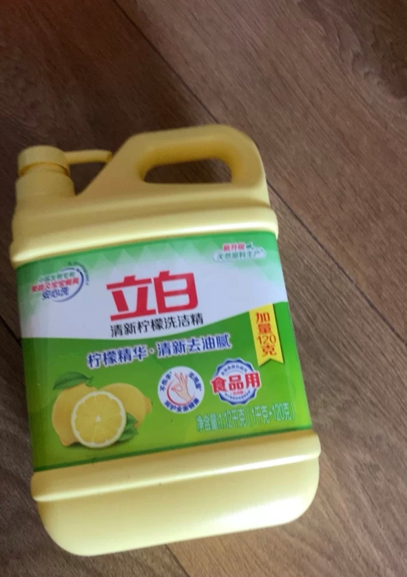 立白生姜洗洁精5斤大桶装除腥祛味不伤手食品用果蔬餐盘放心洗晒单图