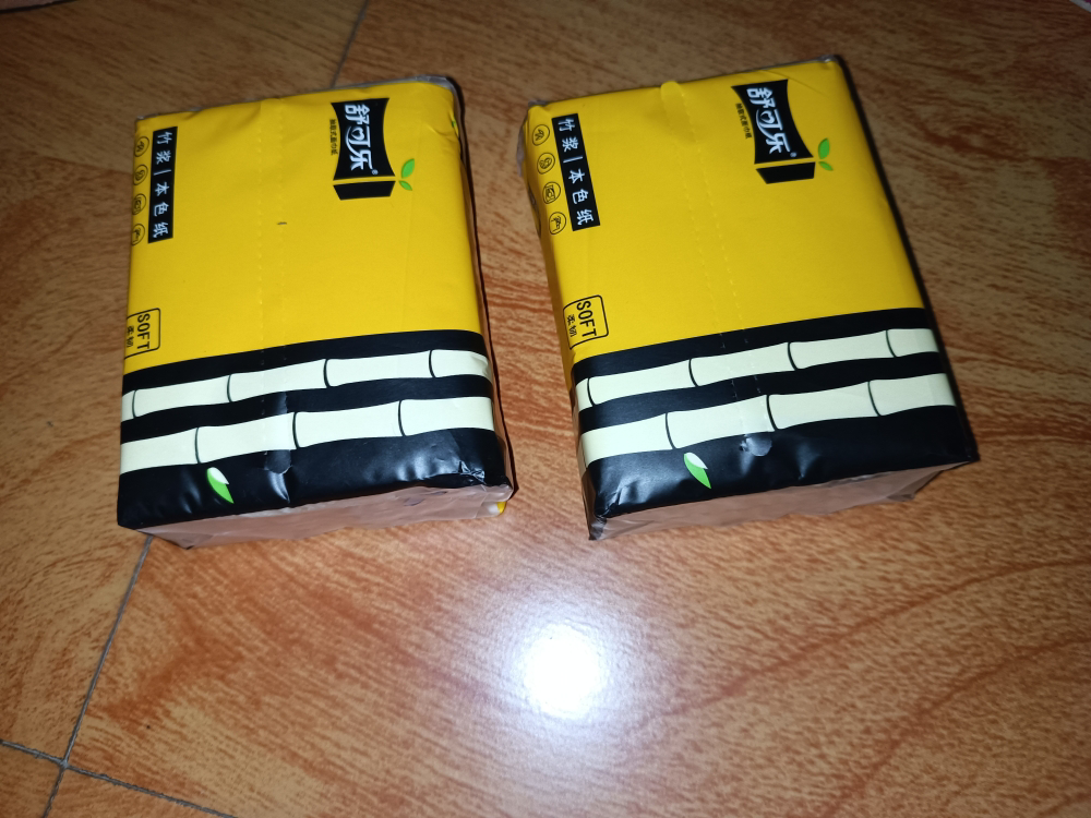 舒可乐 抽取式纸面巾4层45抽*1包竹浆抽纸纸巾实惠装餐巾纸家庭装纸抽卫生纸家用母婴可用 1包装晒单图