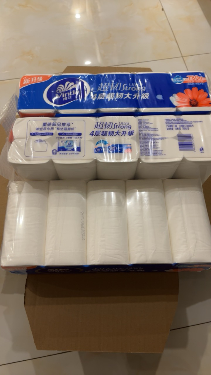维达超韧实芯卷纸4层78g30卷卫生纸 无芯卷筒纸巾厕纸家用囤货装(整箱销售)(新旧包装交替发货)晒单图