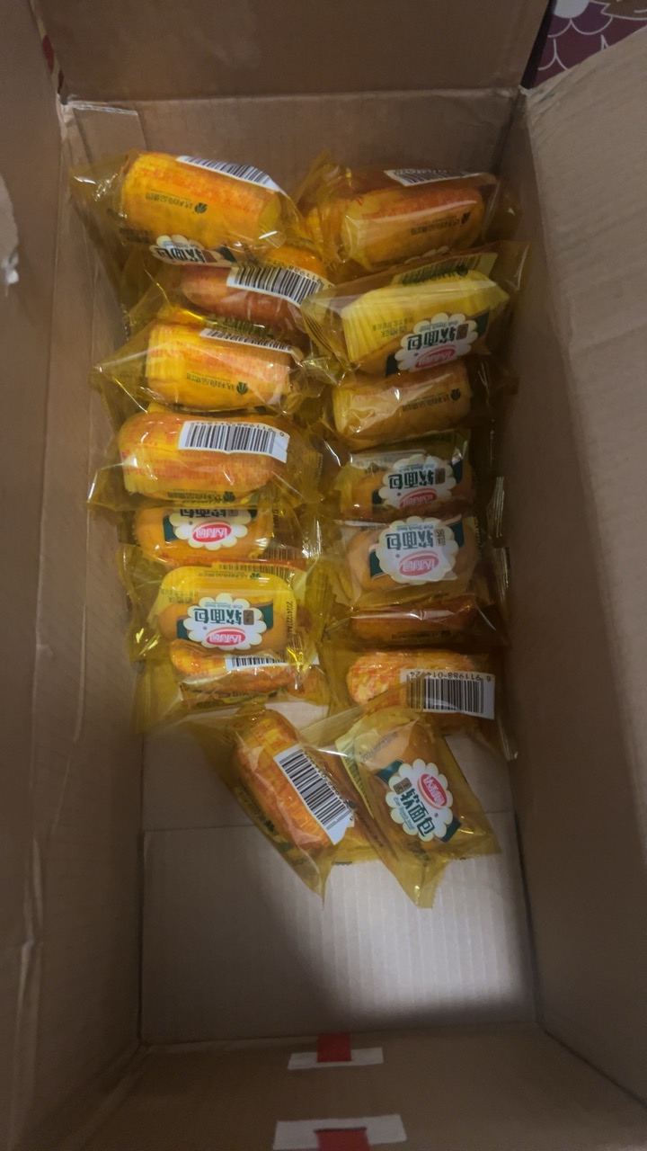 达利园香橙味法式软面包1500g箱装早餐面包零食点心晒单图