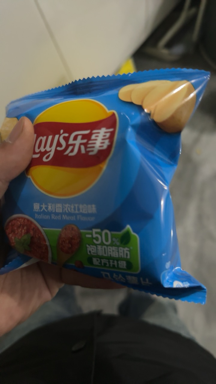 乐事薯片40g*3包多口味宿舍休闲聚会小零食膨化食品(红烩味)晒单图