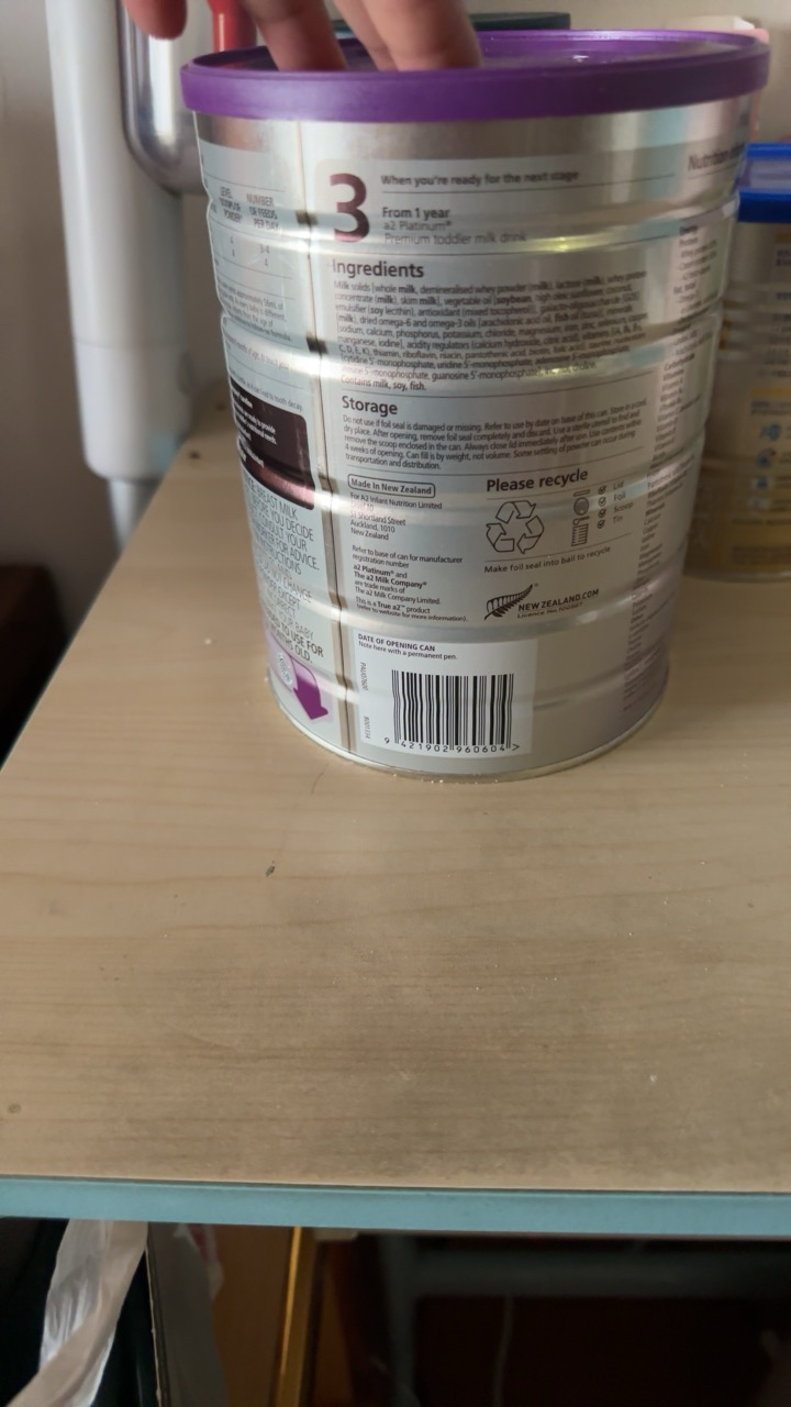 澳洲a2 Platinum 白金版 幼儿配方奶粉2段(6-12个月)900g/罐 新西兰原装进口晒单图