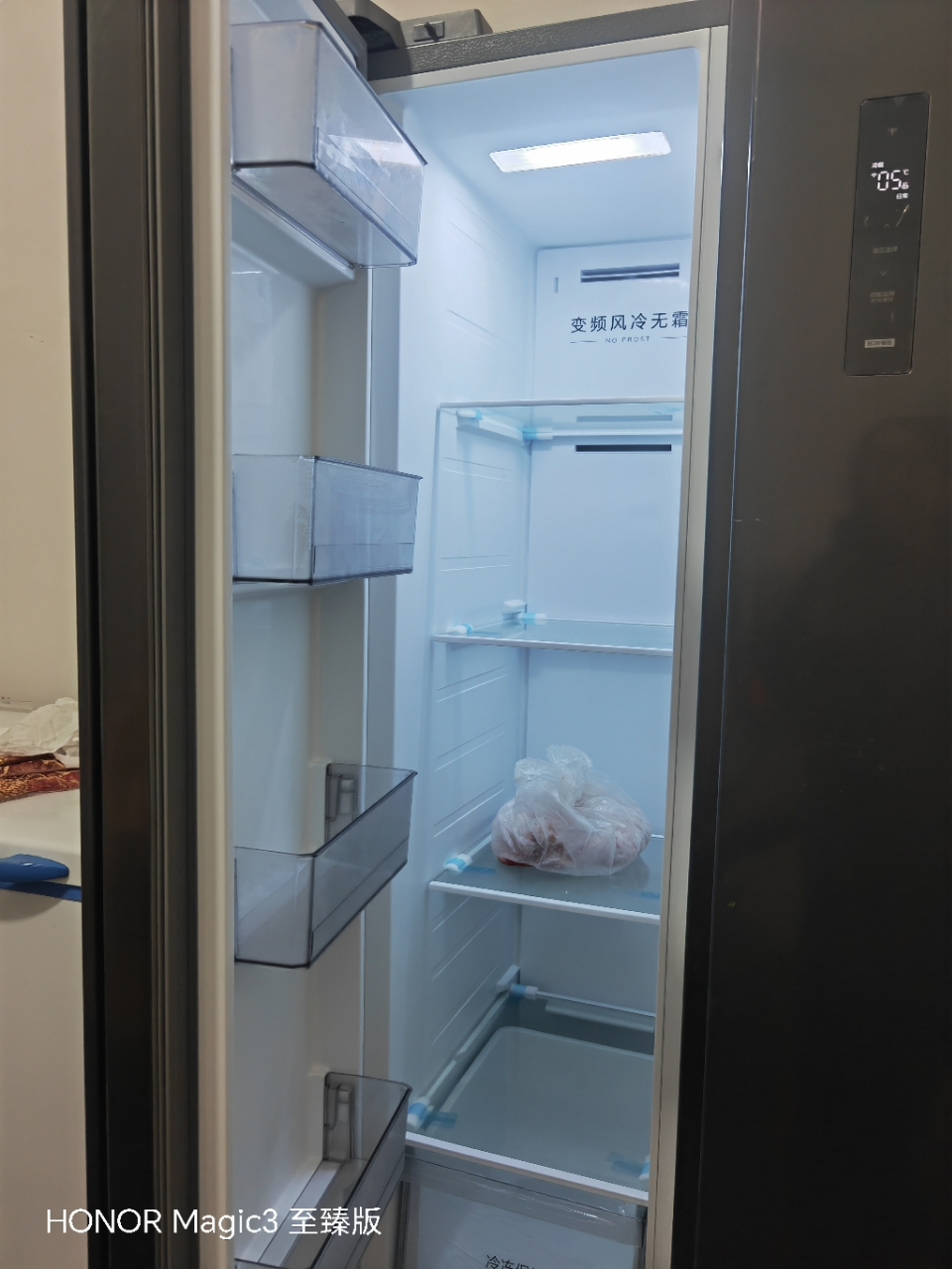 美的(Midea)607升对开门冰箱双变频一级能效家用超薄电冰箱智能净味无霜BCD-607WKPZM(E)大容量晒单图