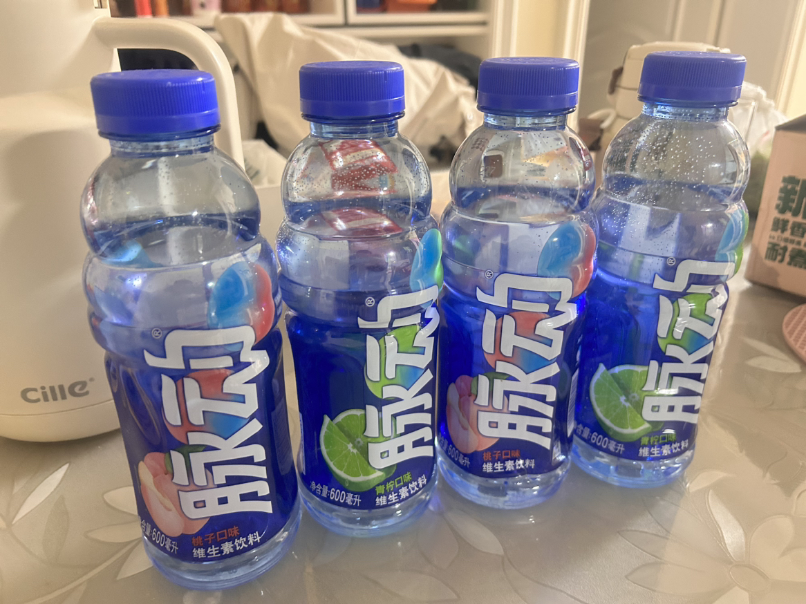 脉动青柠+桃子口味 低糖 维生素c补水出游 运动饮料 600ml*4瓶组合装晒单图
