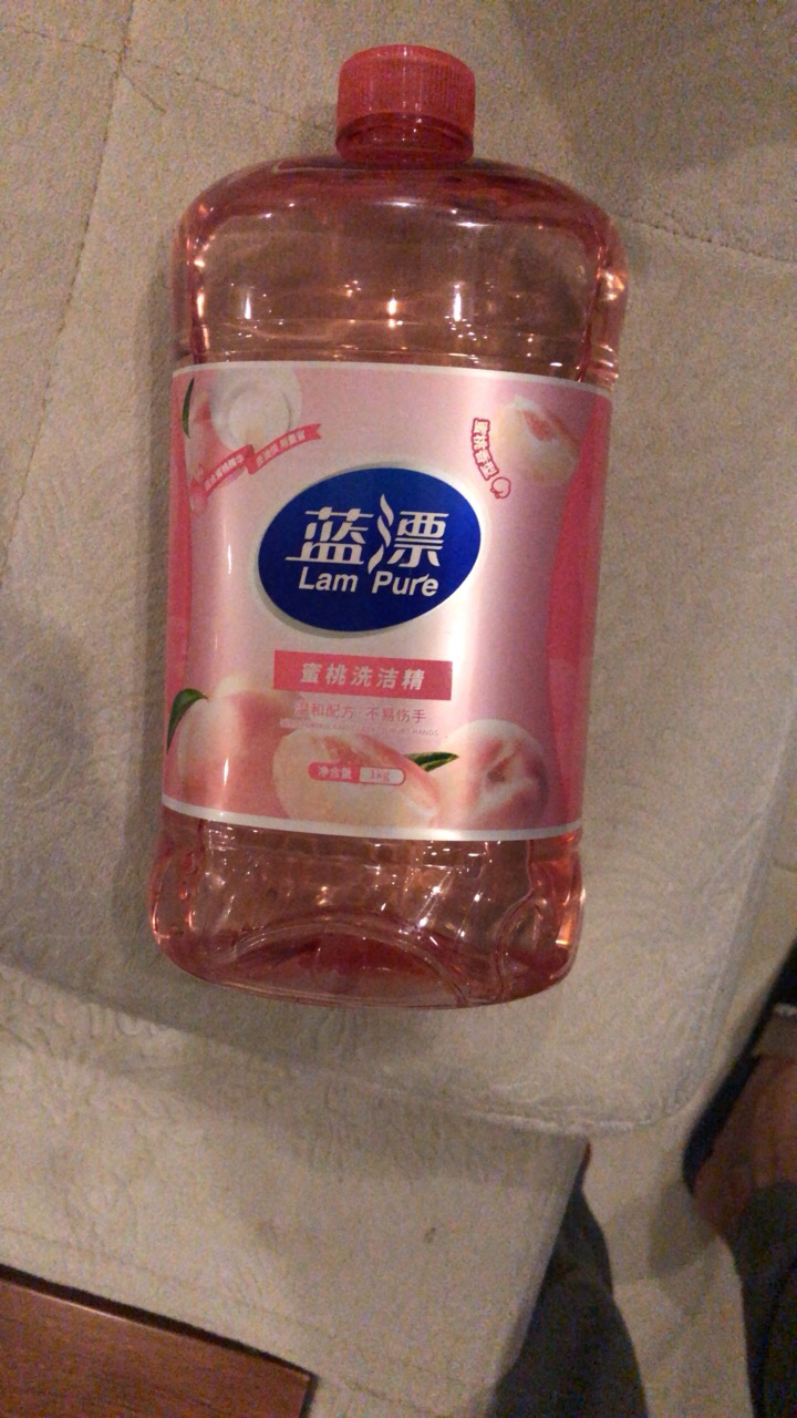 蓝漂蜜桃香型洗洁精2斤瓶装家用实惠装晒单图