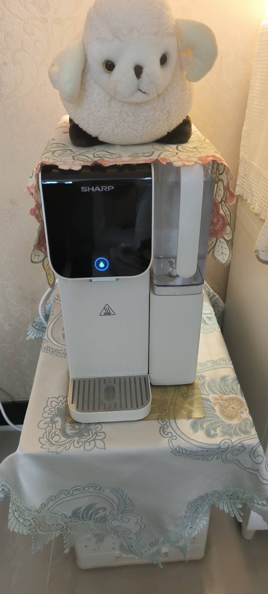 夏普台式净饮机家用净水器 加热制冷一体机 直饮饮水机RO反渗透免安装WJ-RD010M-W晒单图