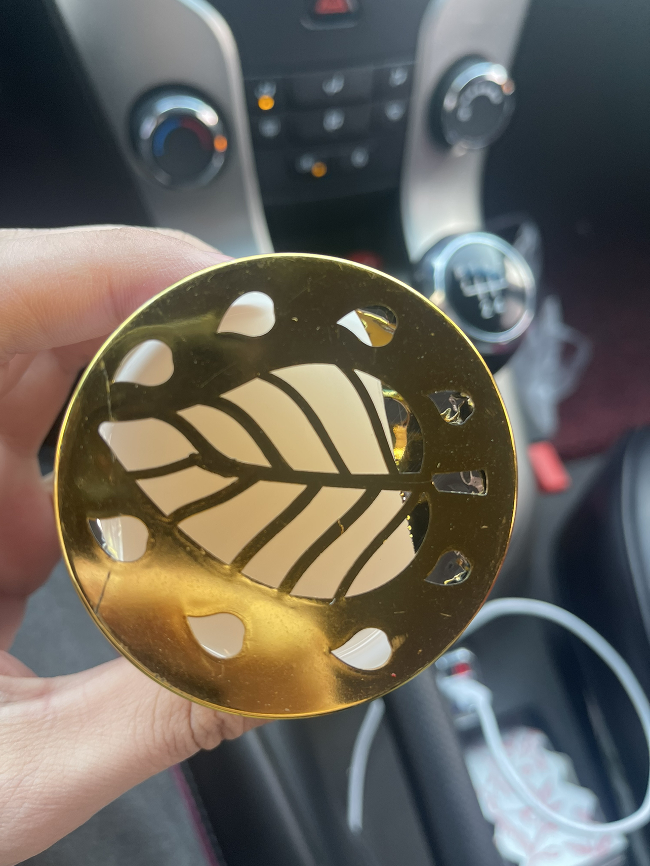 [栀子花一瓶]金色枫叶固体香膏天然高级汽车香薰高档持久淡香氛清新自然留香晒单图