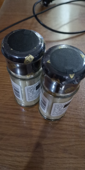 海天香辛料花椒粉白胡椒粉黑胡椒粉椒盐孜然粉正宗家用撒料蘸料烧烤白胡椒粉30g*2瓶晒单图