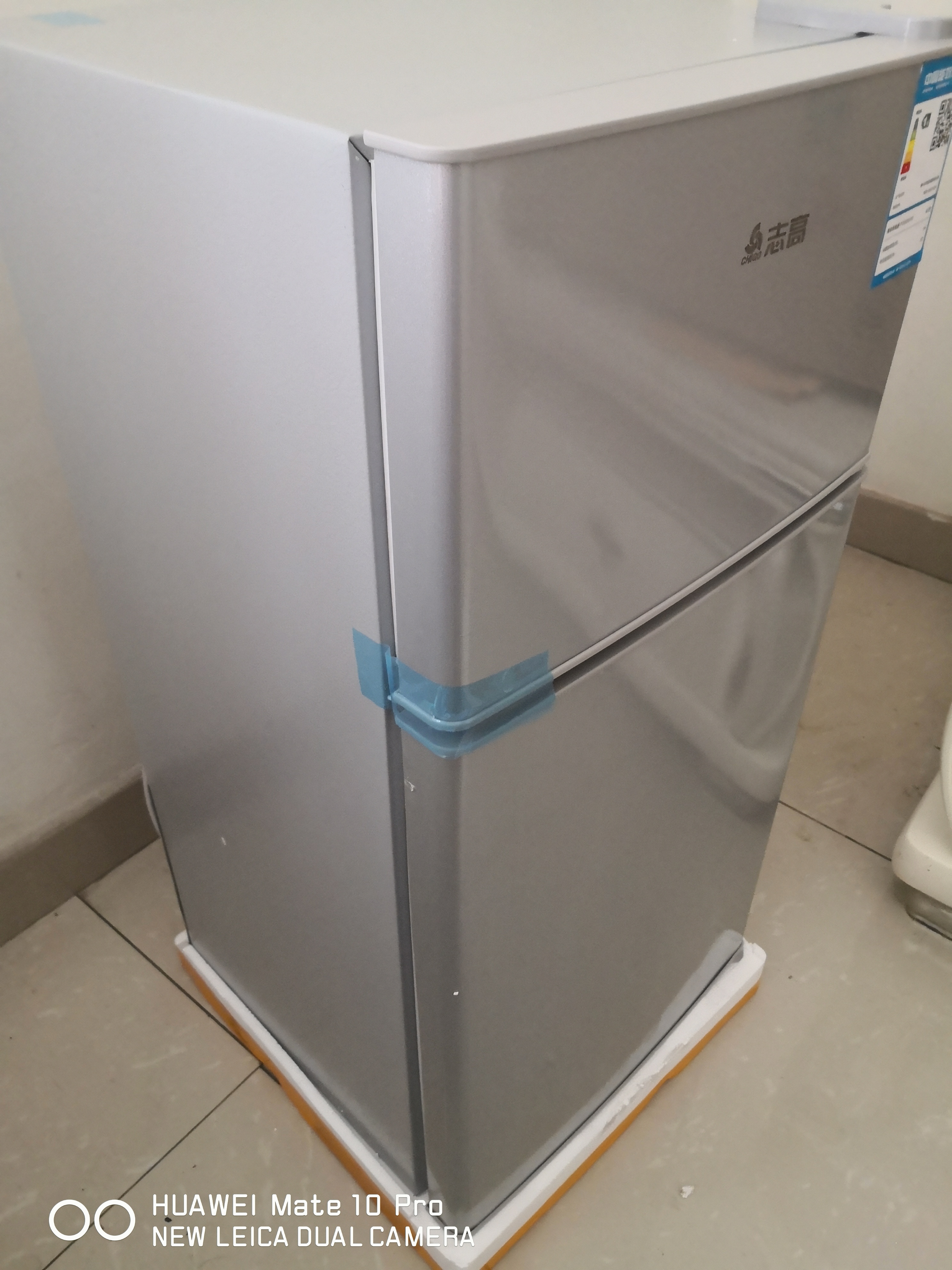 志高(CHIGO)BCD-89A178L 小型双门迷你小冰箱 家用双开门电冰箱 节能两门冰箱小闪亮银直冷晒单图