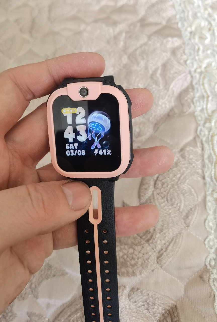 小天才儿童电话手表Q2A星云粉 彩色表带版 长续航防水GPS定位智能手表 学生儿童移动联通4G视频拍照手表手机男女孩晒单图