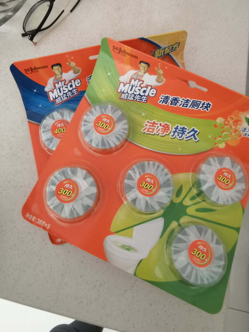 威猛先生洁厕宝清香5块装+青柠香5块 蓝泡泡马桶自动冲洗洁厕块洁净清香晒单图