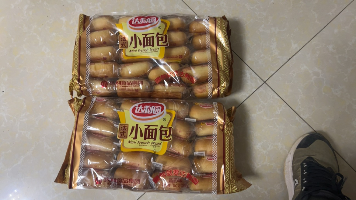 达利园 小面包400g袋装 早餐食品糕点办公室休闲零食法式香奶味手撕面包晒单图