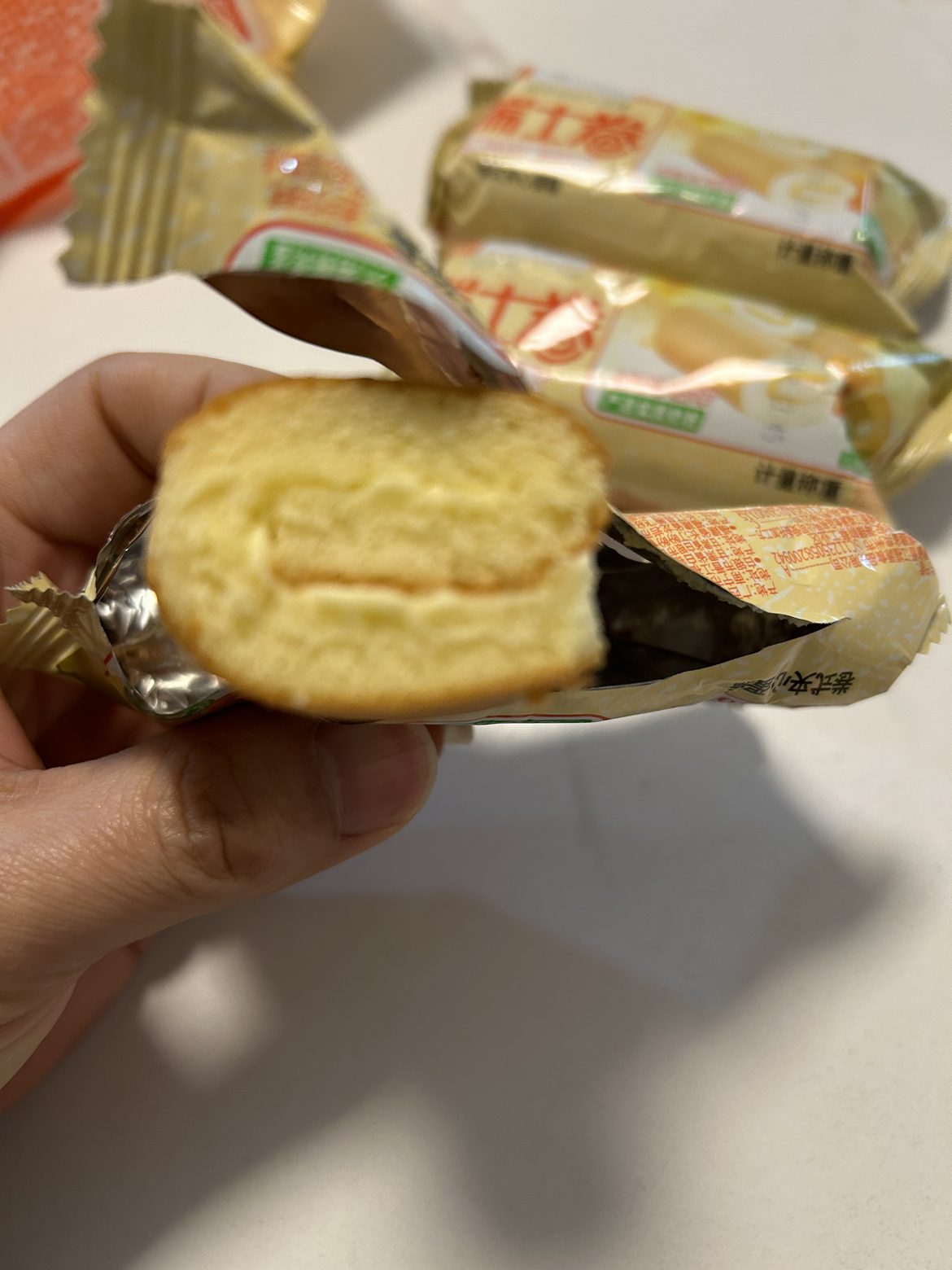 盼盼香橙味瑞士卷240g*2早餐糕点夹心点心面包零食小吃晒单图