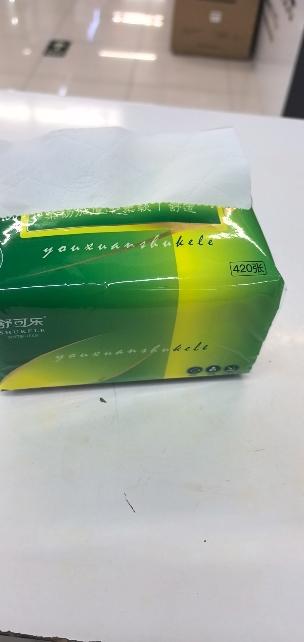 [6包装]舒可乐抽纸四层加厚420张大号餐巾纸大尺寸擦手纸家庭实惠装晒单图