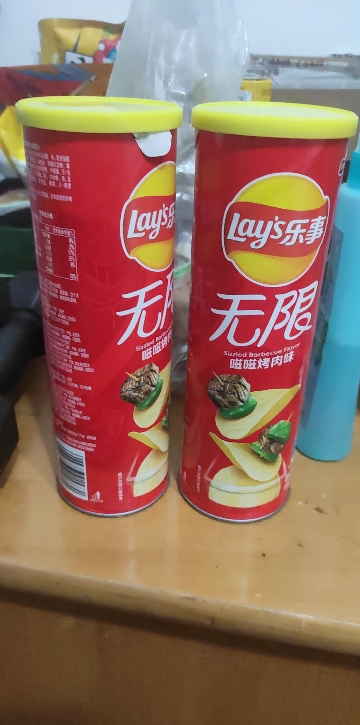 乐事薯片罐装104g*3桶膨化食品土豆片商超同款办公室解馋休闲小零食(烤肉味)晒单图