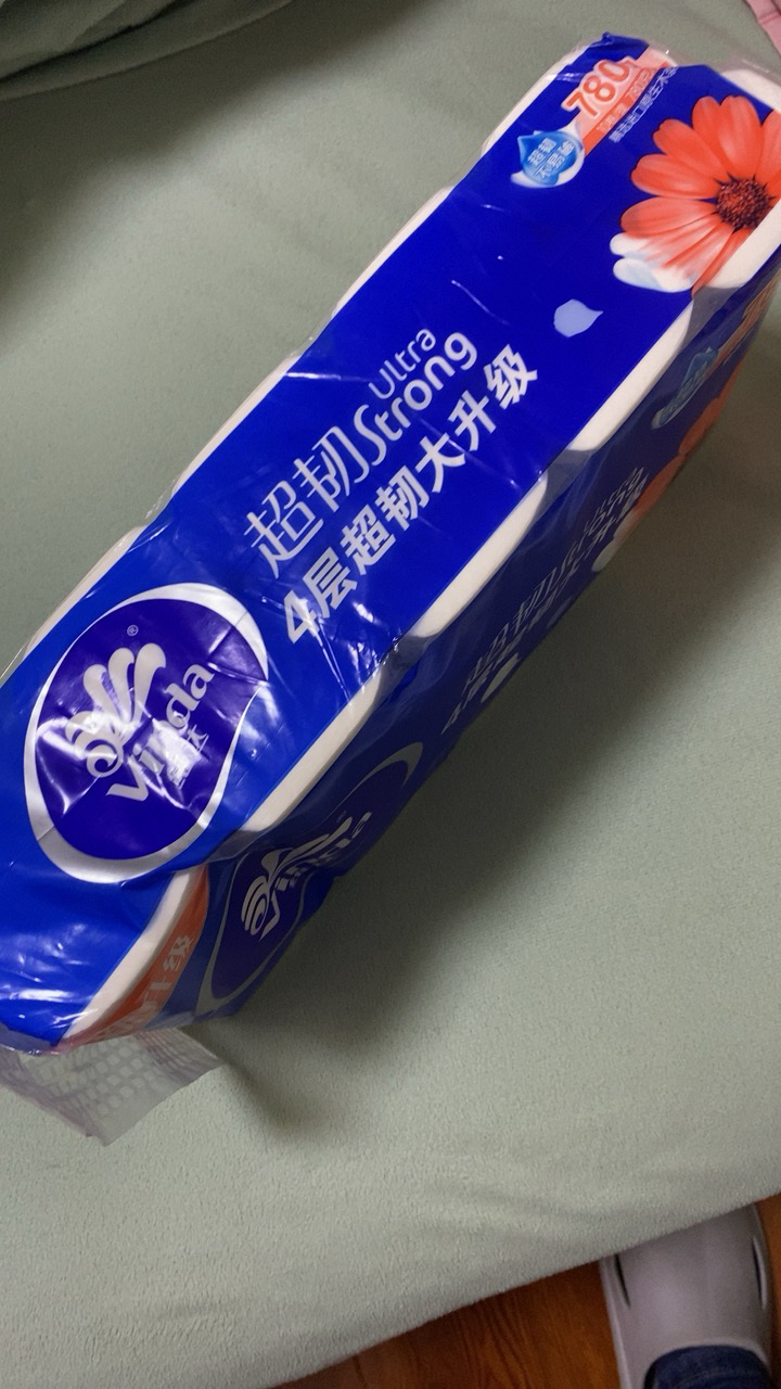 维达超韧实芯卷纸4层78g10卷卫生纸 无芯卷筒纸巾厕纸家用实惠装-新旧随机发晒单图