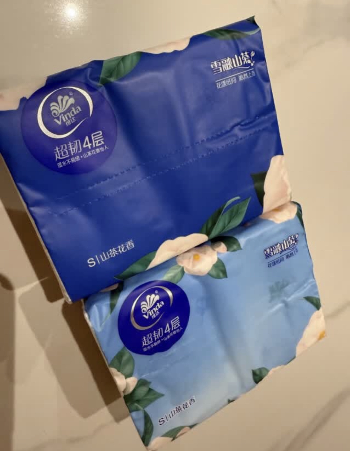 维达抽纸 超韧四层 山茶花印花 90抽*20包 卫生纸 纸巾 餐巾纸 整箱晒单图