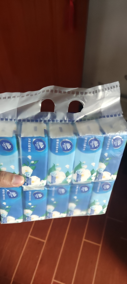维达超韧山茶花香便携式餐巾纸4层20抽10包卫生纸 外出便携实惠装餐巾纸面巾纸卫生纸纸巾晒单图