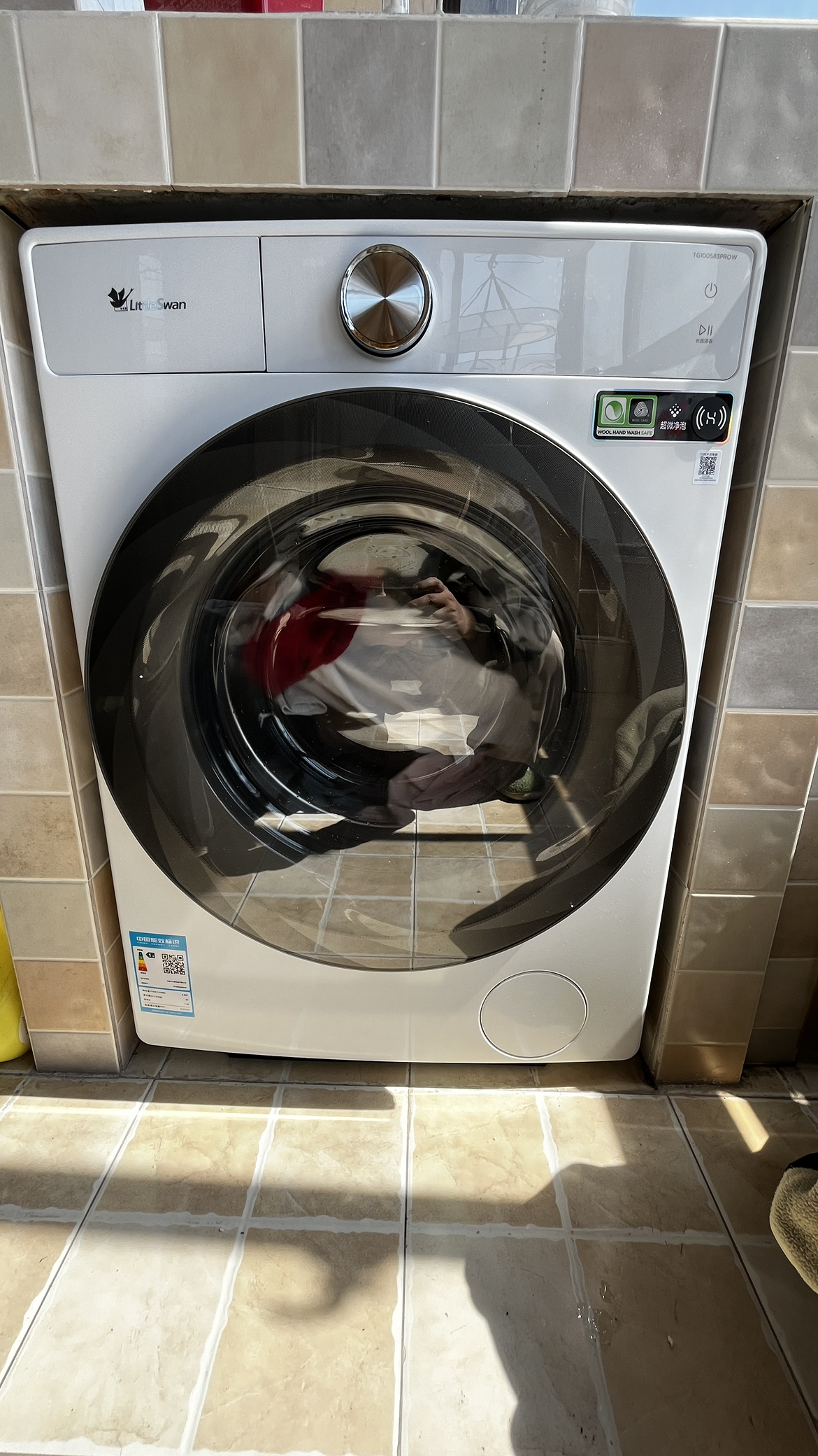 小天鹅滚筒洗衣机全自动家用[小乌梅2.0奶油白 TG100S83PROW]超薄全嵌 10公斤家电国家补贴晒单图