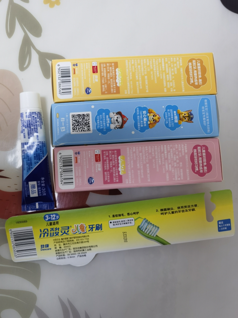 冷酸灵贝乐乐儿童益齿牙膏组合装( 蜜瓜60g+蓝莓60g+蜜桃60g) 换牙期儿童2-12岁牙膏水果味儿童牙膏晒单图