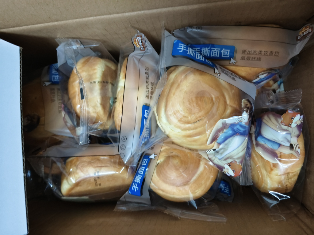 [三只松鼠_手撕面包1kg/整箱]休闲零食蛋糕踏青春游网红早餐饼干糕点小面包营养食品点心晒单图