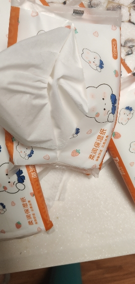 蓝漂萌宠系列保湿纸11包120张3层40抽乳霜纸晒单图