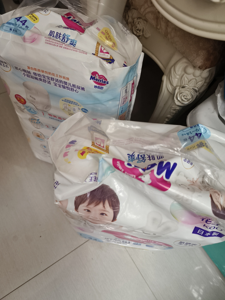 日本进口花王(Merries)妙而舒经典款拉拉裤大号L44片(9-14KG)新生儿出生婴儿男女宝宝学步裤尿不湿晒单图